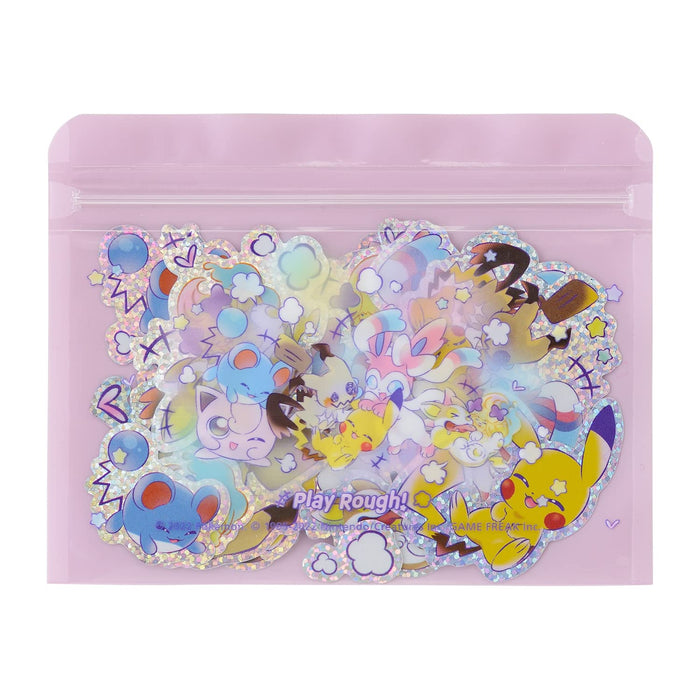 POKEMON CENTER ORIGINAL Stickers With Case Play Rough!- Japan Figure Store - #1 Bring To You The Best Japanese Goods