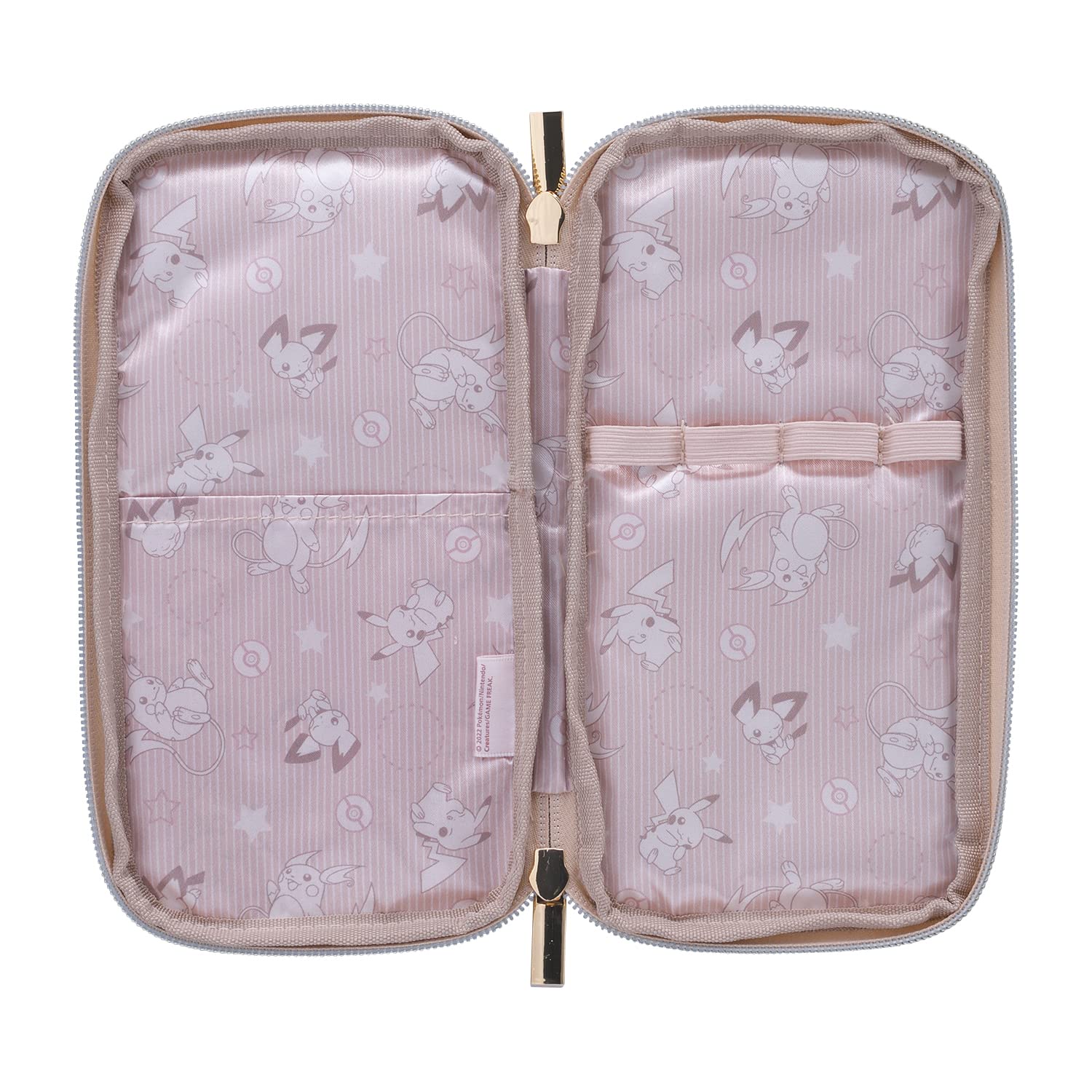 Pokemon Center Original Makeup Brush Set With Pouch Pikachu Raichu Pichu- Japan Figure Store - #1 Bring To You The Best Japanese Goods