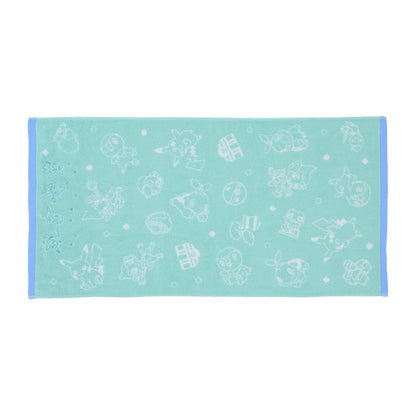 POKEMON CENTER ORIGINAL Mini Bath Towel Pikachu And Sinnoh Pokemon Green- Japan Figure Store - #1 Bring To You The Best Japanese Goods
