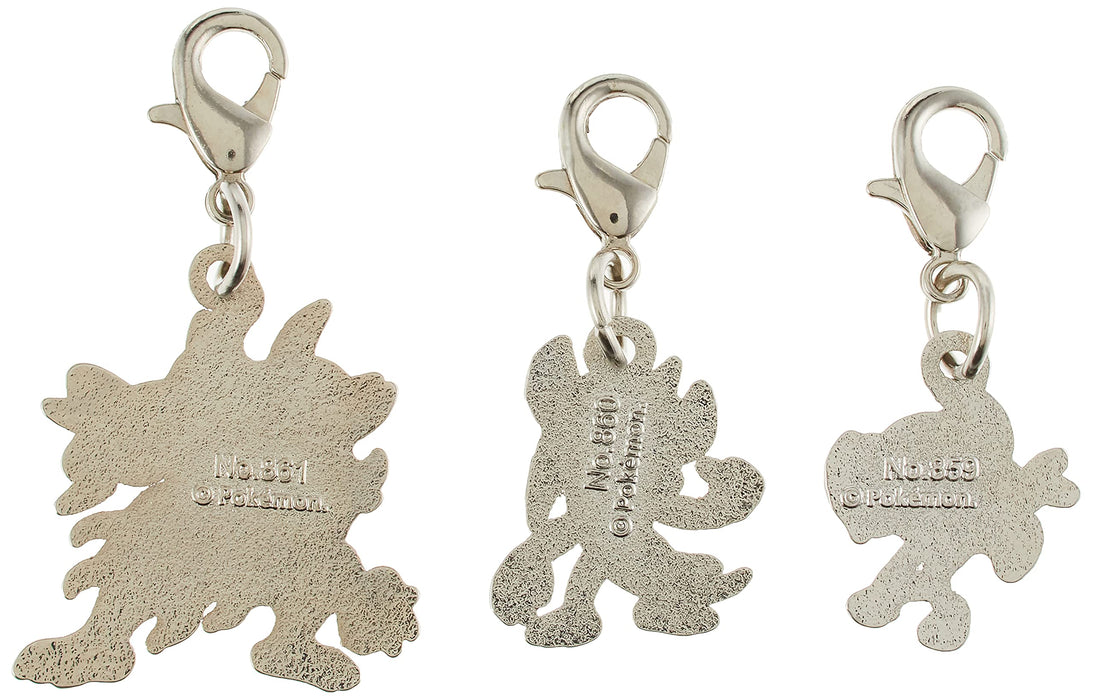 Pokemon Center Original Nationwide Zukan Metal Charm 859 ・ 860 ・ 861- Japan Figure Store - #1 Bring To You The Best Japanese Goods