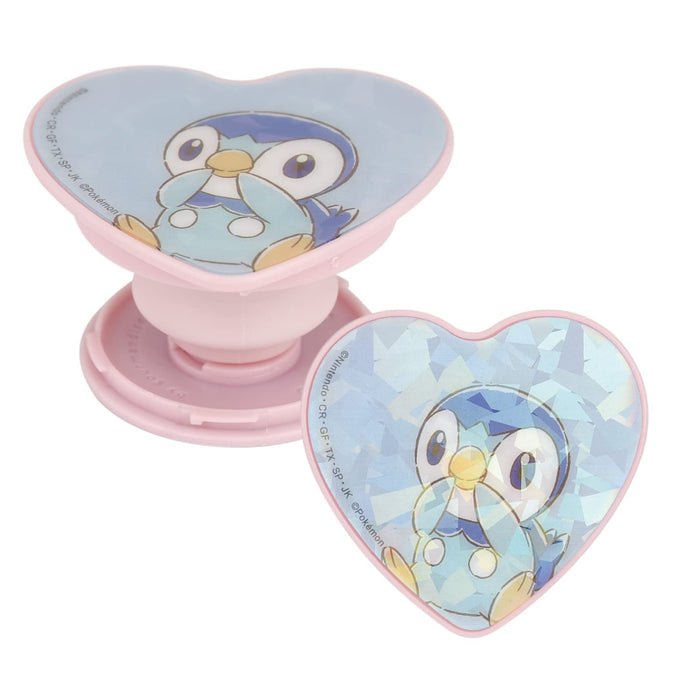 POKEMON CENTER ORIGINAL Smartphone Holding Support Die-Cut Pocopoco Hologram Piplup- Japan Figure Store - #1 Bring To You The Best Japanese Goods