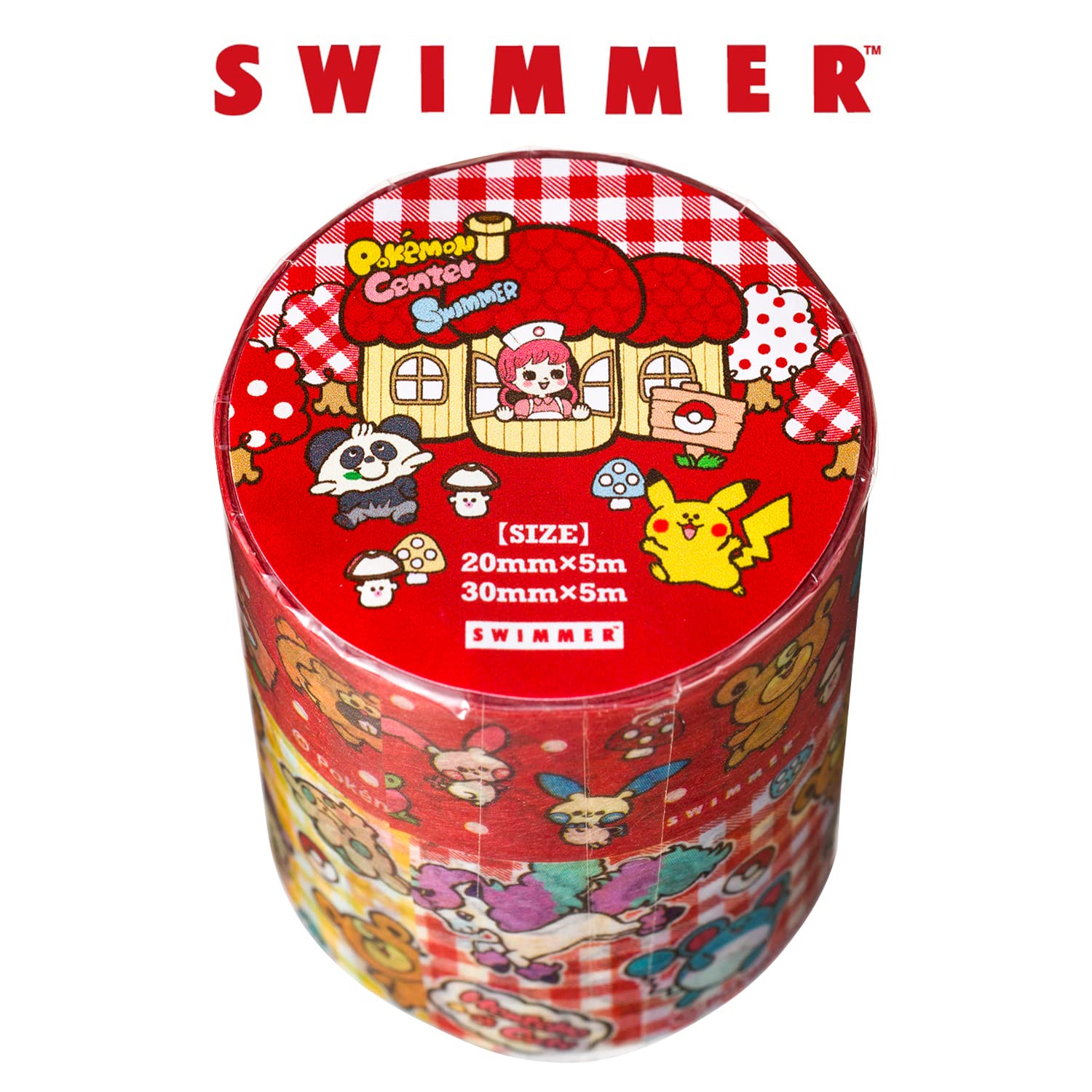 Pokemon Center Original Swimmer Masking Tape Set Of 2 Henteko Cute- Japan Figure Store - #1 Bring To You The Best Japanese Goods