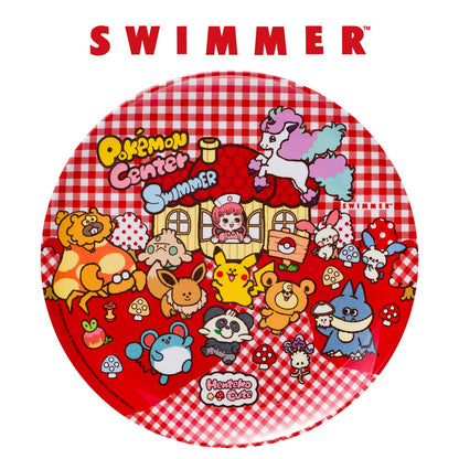 Pokemon Center Original Swimmer Melamine Plate Henteko Cute- Japan Figure Store - #1 Bring To You The Best Japanese Goods