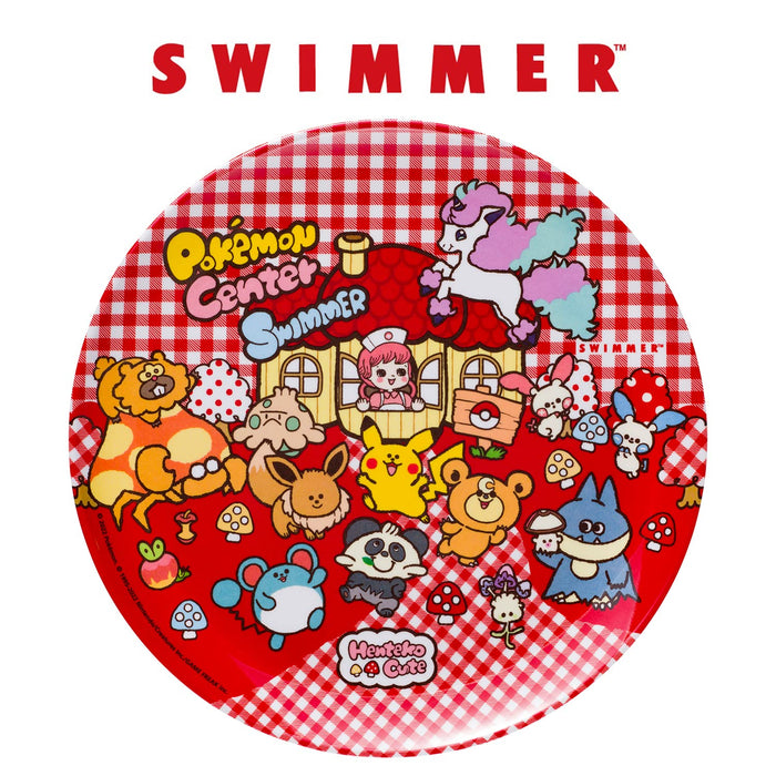 Pokemon Center Original Swimmer Melamine Plate Henteko Cute- Japan Figure Store - #1 Bring To You The Best Japanese Goods