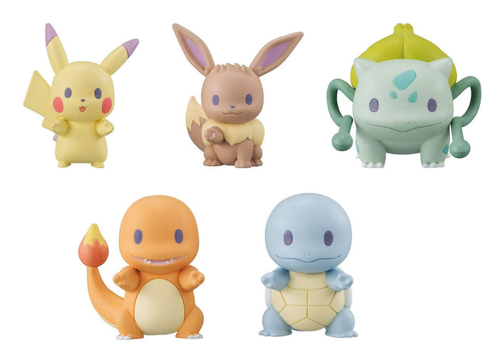 Bandai Japan Pokemon Mae Nara Emachi Figure Set Of 5 Types Complete Resale- Japan Figure Store - #1 Bring To You The Best Japanese Goods