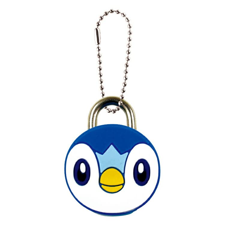 POKEMON CENTER ORIGINAL - Mascot Padlock Keychain Piplup- Japan Figure Store - #1 Bring To You The Best Japanese Goods