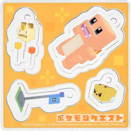 TAKARA TOMY Pokemon Quest Pokexel Acrylic Mascot Charmander Hitokage- Japan Figure Store - #1 Bring To You The Best Japanese Goods