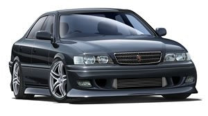 AOSHIMA 47538 Umineko When They Cry Toyota Chaser Vertex Kzx100 1/24 Scale Kit- Japan Figure Store - #1 Bring To You The Best Japanese Goods