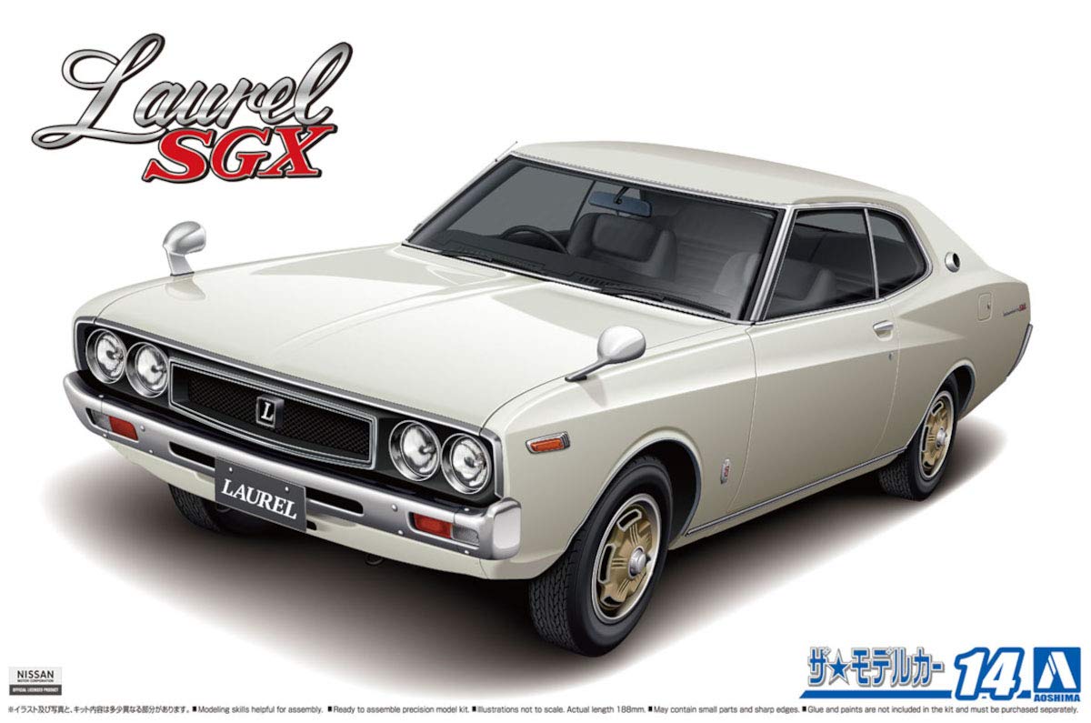 AOSHIMA The Model Car 1/24 Nissan Khc130 Laurel Ht2000 Sgx '72 Plastic Model- Japan Figure Store - #1 Bring To You The Best Japanese Goods