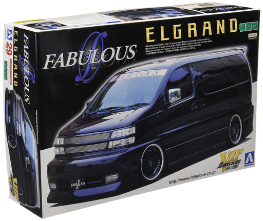AOSHIMA 45619 Nissan Elgrand Fabulous Design 1/24 Scale Kit- Japan Figure Store - #1 Bring To You The Best Japanese Goods