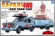 AOSHIMA 15193 Nissan Safari 4Wd & Tank Car Seibu Keisatsu 1/24 Scale Kit- Japan Figure Store - #1 Bring To You The Best Japanese Goods