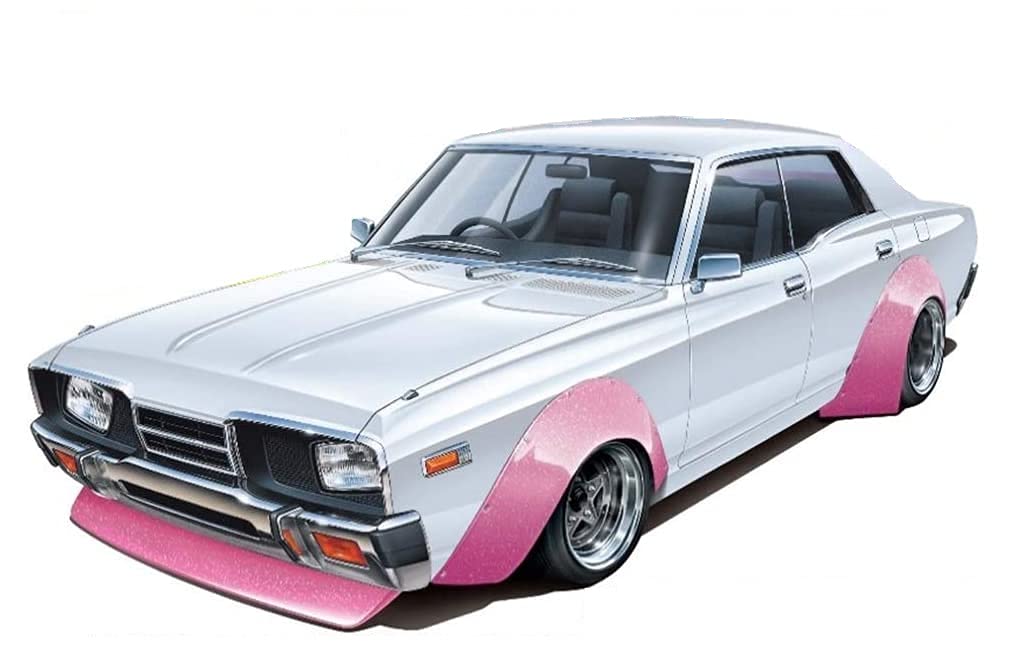 AOSHIMA Grachan 1/24 Nissan 330 Cedric Special 1977 Plastic Model- Japan Figure Store - #1 Bring To You The Best Japanese Goods