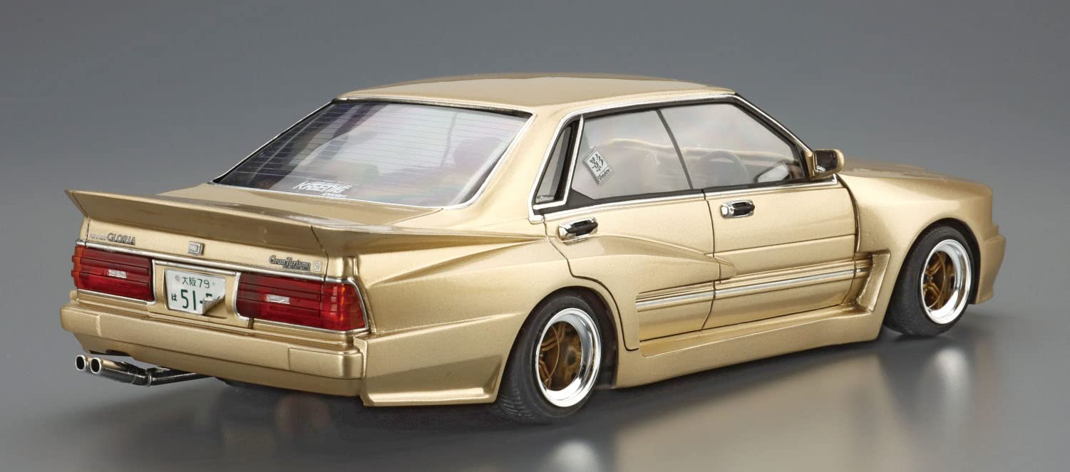 AOSHIMA The High Society Car 1/24 Nissan Y31 Cedric Gloria Plastic Model- Japan Figure Store - #1 Bring To You The Best Japanese Goods