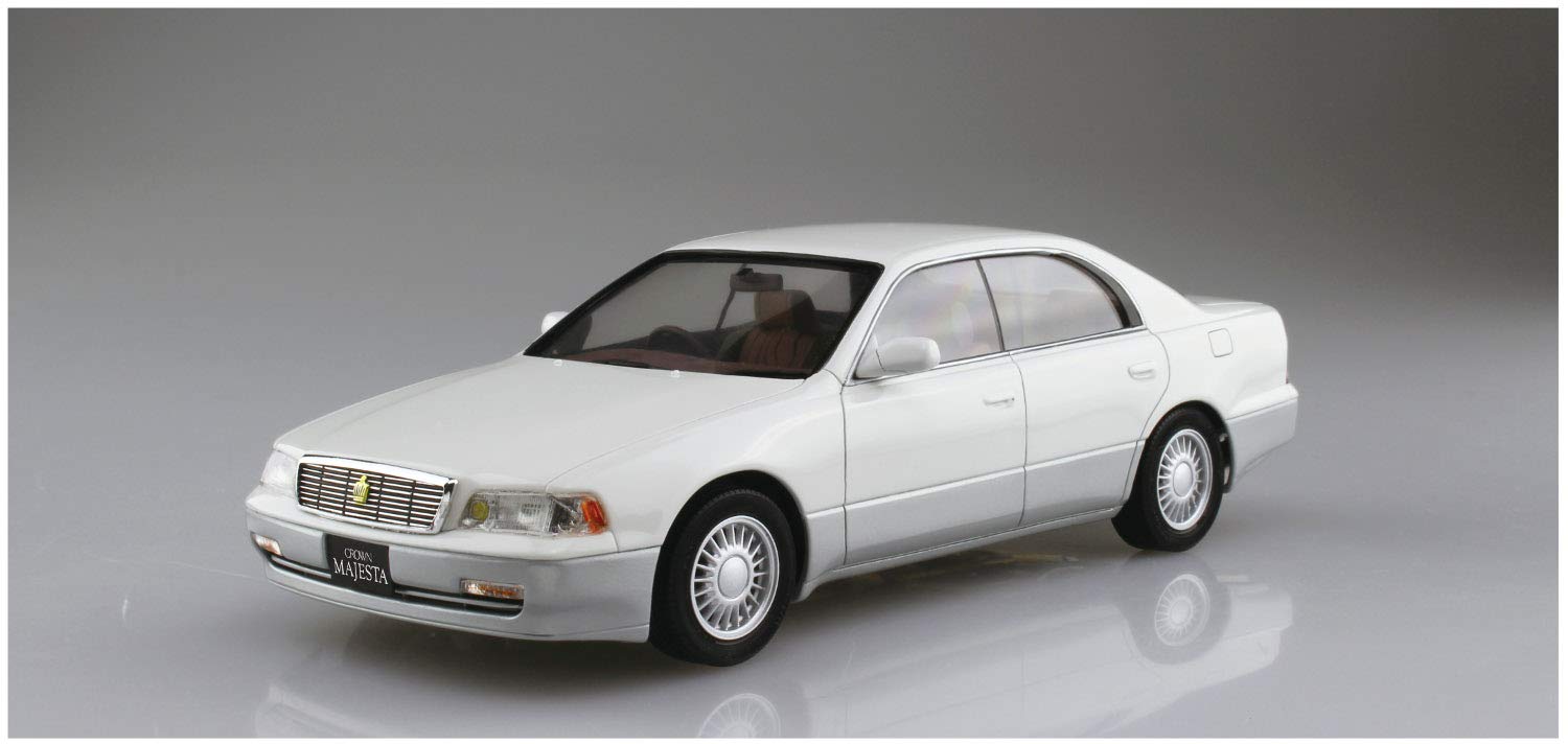 AOSHIMA The Model Car 1/24 Toyota Uzs141 Crown Majesta C Type '91 Plastic Model- Japan Figure Store - #1 Bring To You The Best Japanese Goods
