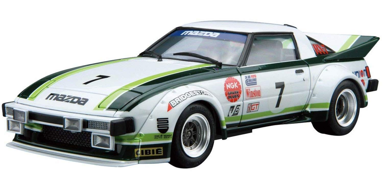 AOSHIMA The Model Car 1/24 Mazda Sa22C Rx-7 Daytona '79 Plastic Model- Japan Figure Store - #1 Bring To You The Best Japanese Goods