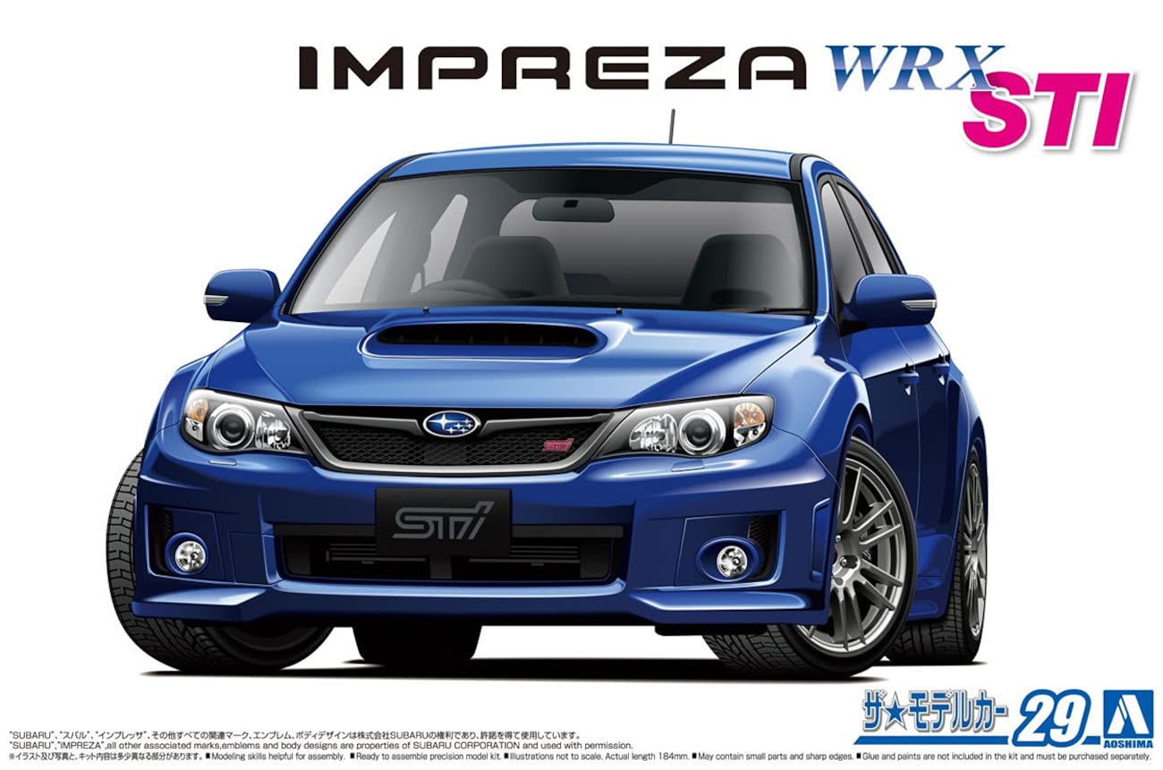 AOSHIMA The Model Car 1/24 Subaru Grb Impreza Wrx Sti '10 Plastic Model- Japan Figure Store - #1 Bring To You The Best Japanese Goods