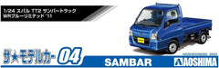 AOSHIMA The Model Car 1/24 Subaru Tt2 Sambar Truck Wr Blue Limited '11 Plastic Model- Japan Figure Store - #1 Bring To You The Best Japanese Goods