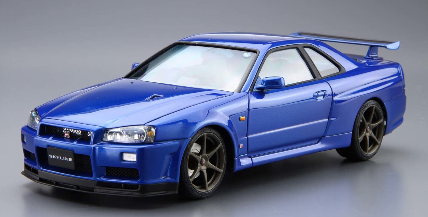 AOSHIMA The Model Car 1/24 Nissan Bnr34 Skyline Gt-R V-Spec Ii '02 Plastic Model- Japan Figure Store - #1 Bring To You The Best Japanese Goods