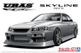 AOSHIMA - The Tuned Car 1/24 Uras Er34 Skyline 25Gt-T '01 - Nissan Plastic Model- Japan Figure Store - #1 Bring To You The Best Japanese Goods