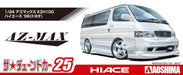 AOSHIMA The Tuned Car 1/24 Az-Max Kzh100 Hiace Wagon '99 Toyota Plastic Model- Japan Figure Store - #1 Bring To You The Best Japanese Goods