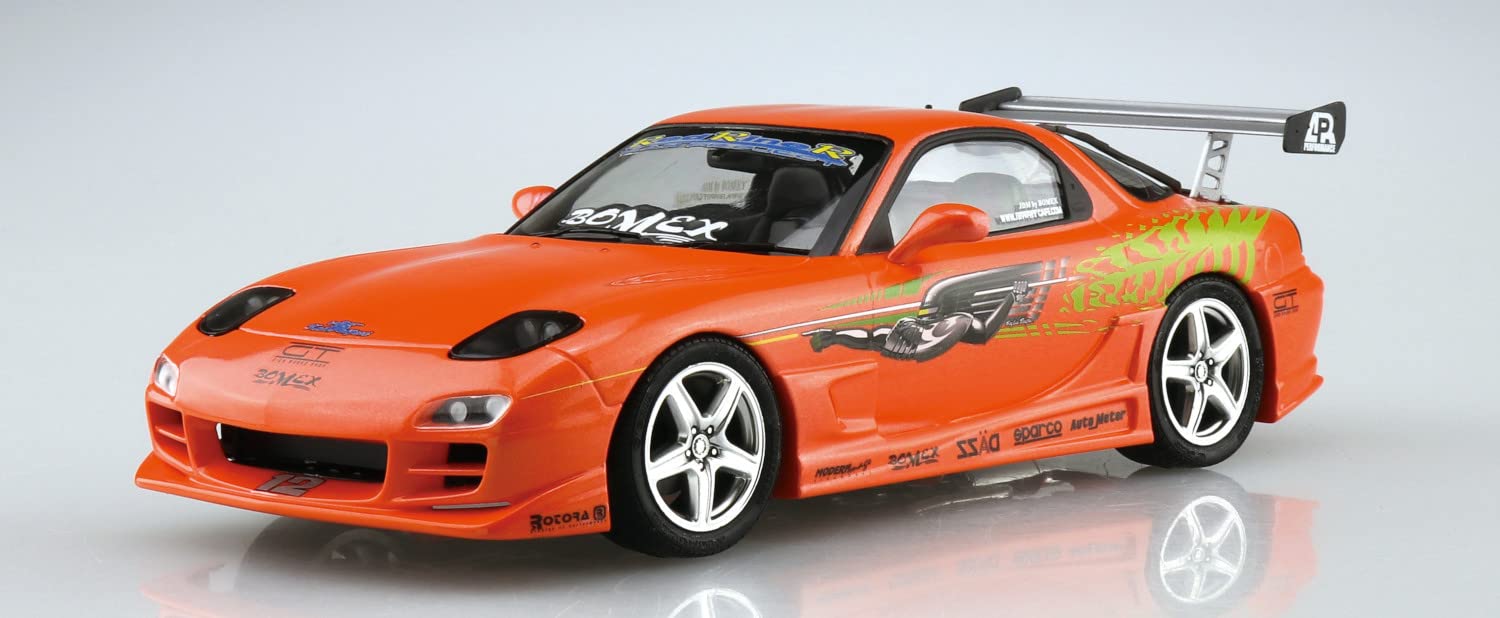 AOSHIMA The Tuned Car 1/24 Mazda Bomex Fd3S Rx-7 '99 Plastic Model- Japan Figure Store - #1 Bring To You The Best Japanese Goods
