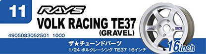 AOSHIMA Tuned Parts 1/24 Volk Racing Te37 16Inch Tire & Wheel Set- Japan Figure Store - #1 Bring To You The Best Japanese Goods