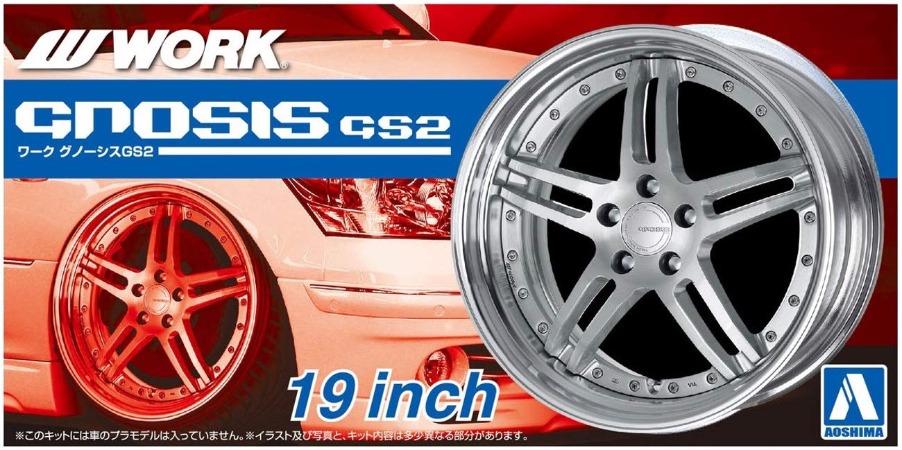 AOSHIMA Tuned Parts 1/24 Rs Work Gnosis Gs2 19Inch Tire & Wheel Set- Japan Figure Store - #1 Bring To You The Best Japanese Goods