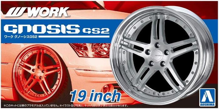 AOSHIMA Tuned Parts 1/24 Rs Work Gnosis Gs2 19Inch Tire & Wheel Set- Japan Figure Store - #1 Bring To You The Best Japanese Goods