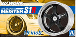 AOSHIMA Tuned Parts 1/24 Work Meister S1R 19Inch Tire & Wheel Set- Japan Figure Store - #1 Bring To You The Best Japanese Goods