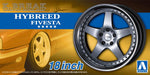 AOSHIMA - The Tuned Car 1/24 K-Break Hybreed Fivesta 18-Inch Tire & Wheel Set- Japan Figure Store - #1 Bring To You The Best Japanese Goods