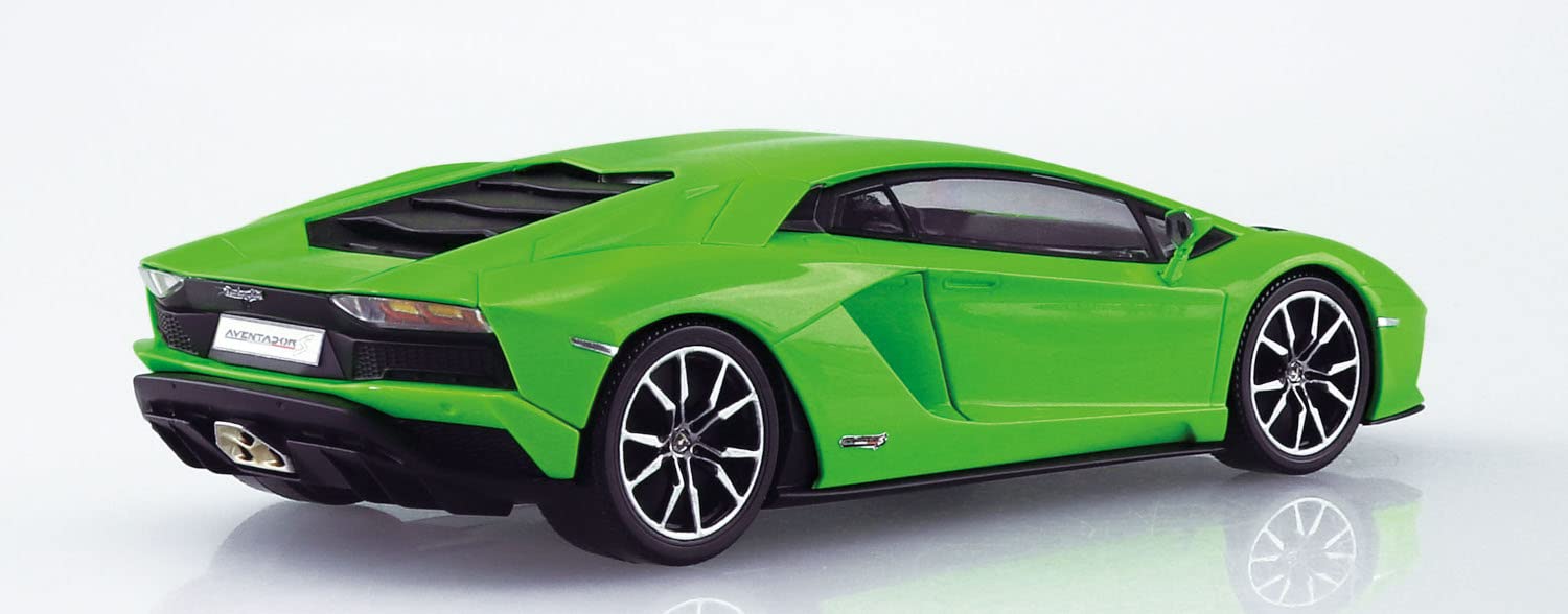 AOSHIMA The Snap Kit No.12-D 1/32 Lamborghini Aventador S Pearl Green Plastic Model- Japan Figure Store - #1 Bring To You The Best Japanese Goods