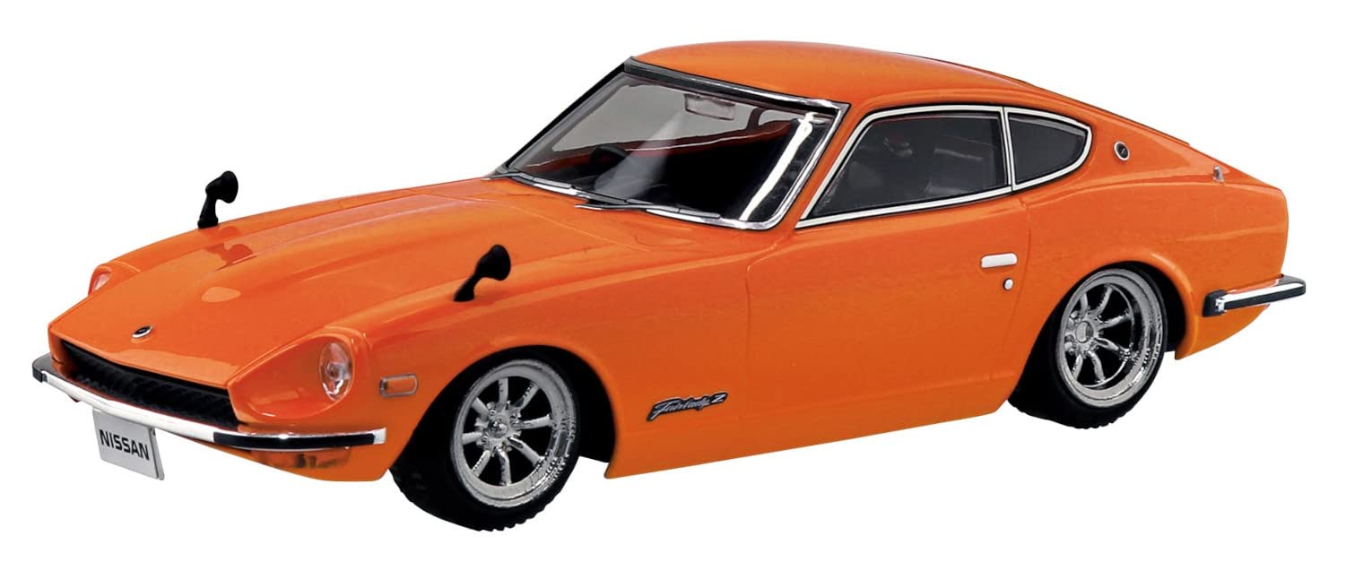 AOSHIMA The Snap Kit 1/32 Nissan S30 Fairlady Z Custom Wheel Orange Plastic Model- Japan Figure Store - #1 Bring To You The Best Japanese Goods