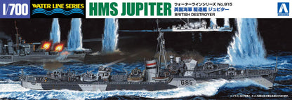 AOSHIMA Waterline 1/700 Royal Navy Destroyer Jupiter Plastic Model- Japan Figure Store - #1 Bring To You The Best Japanese Goods