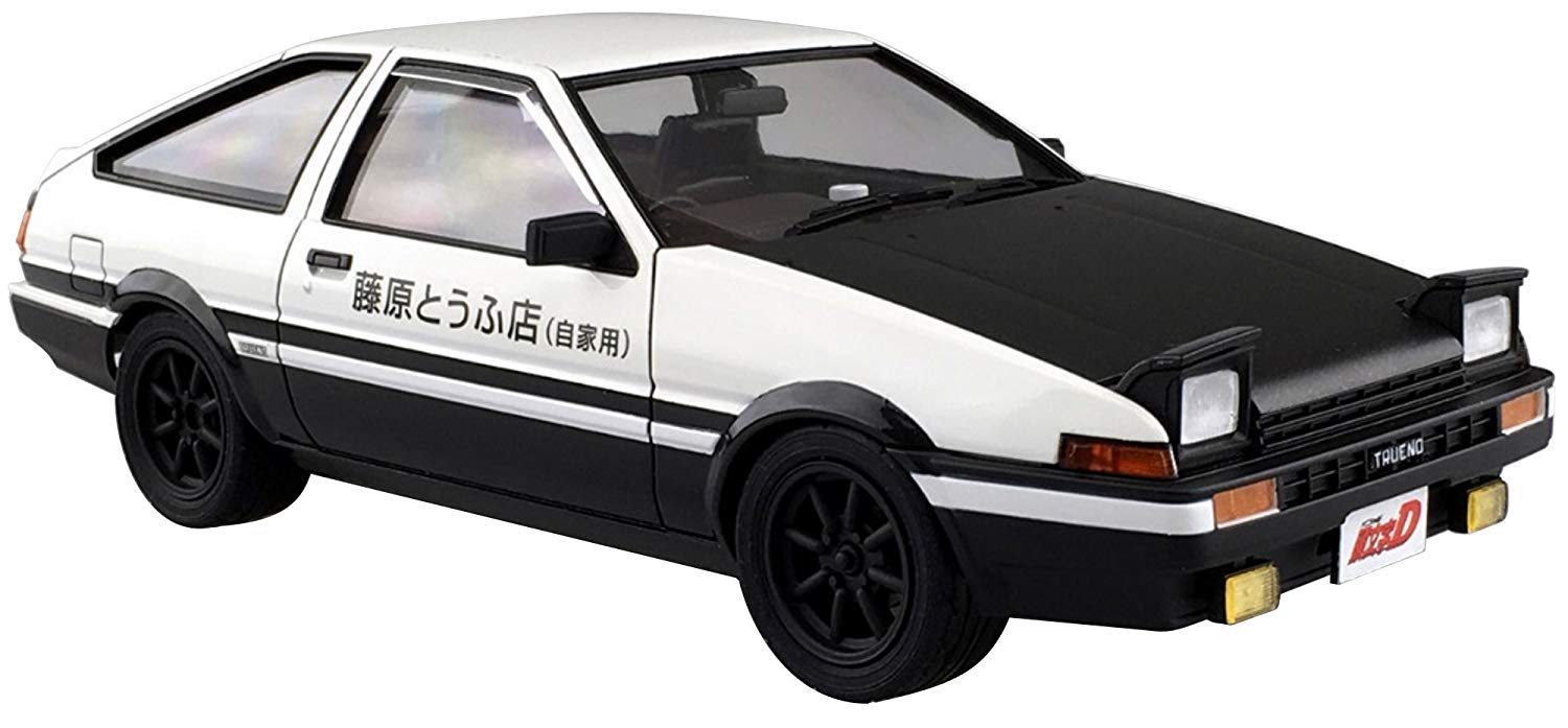 AOSHIMA Initial D 1/24 Takumi Fujiwara Ae86 Trueno Project D Version Plastic Model- Japan Figure Store - #1 Bring To You The Best Japanese Goods