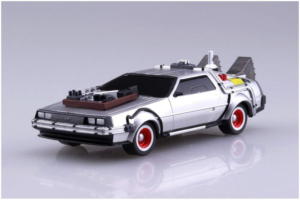 AOSHIMA Back To The Future 1/43 Pull Back Delorean Part Iii & Railroad Plastic Model- Japan Figure Store - #1 Bring To You The Best Japanese Goods