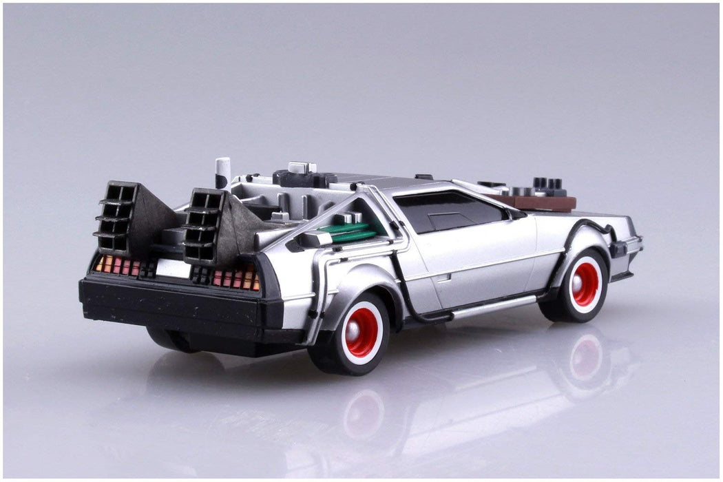 AOSHIMA Back To The Future 1/43 Pull Back Delorean Part Iii & Railroad Plastic Model- Japan Figure Store - #1 Bring To You The Best Japanese Goods