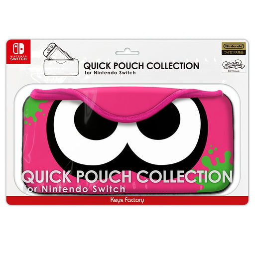 Quick Pouch Collection For Nintendo Switch (Splatoon2) Squid: Neon Pink- Japan Figure Store - #1 Bring To You The Best Japanese Goods