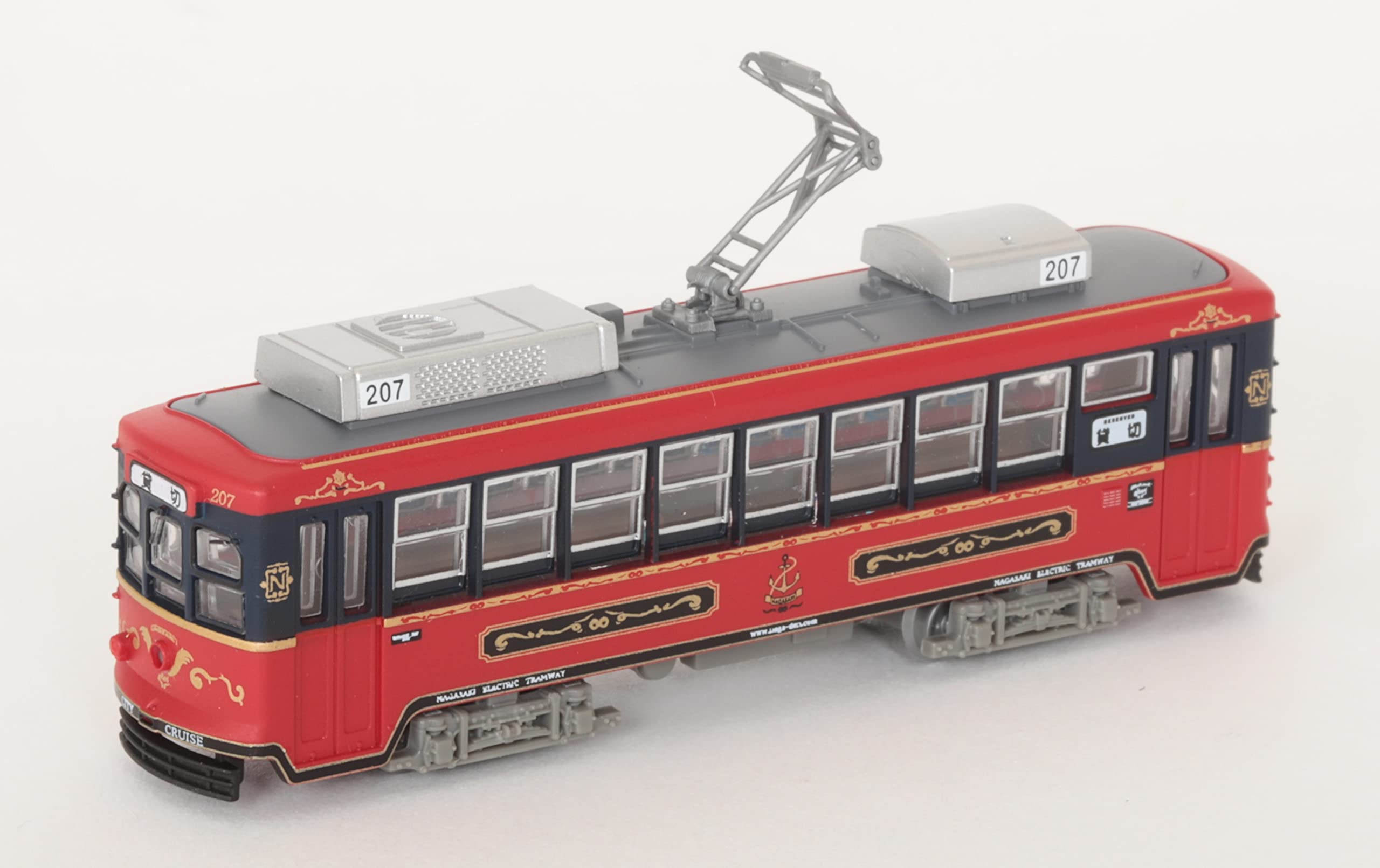 TOMYTEC - Nagasaki Electric Tramway Type 200 No.207 'City Cruise Akari' - N Scale- Japan Figure Store - #1 Bring To You The Best Japanese Goods