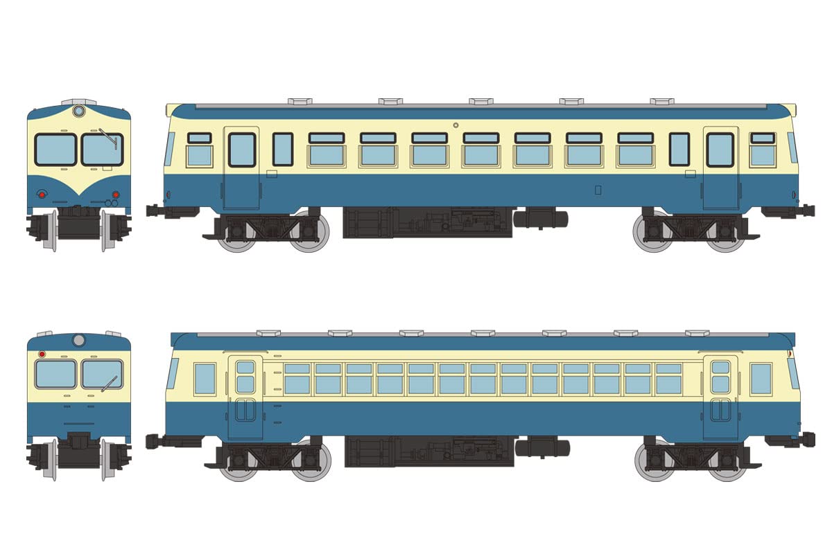 TOMYTEC Tomii Electric Railway Tao Line Diesel Train New Painting 2 Cars Set N Scale- Japan Figure Store - #1 Bring To You The Best Japanese Goods
