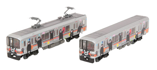 Tomytec Type 01 Kumamon Wrap Silver 2-Car Set - Kumamoto Electric Railway Diorama- Japan Figure Store - #1 Bring To You The Best Japanese Goods