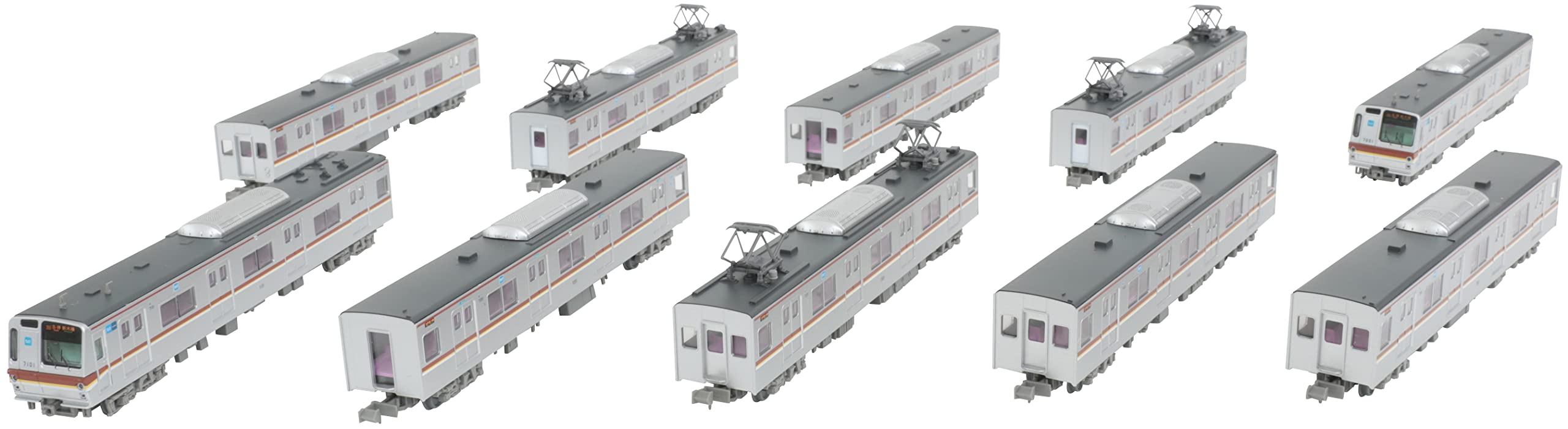 Tomytec Railway Collection Tokyo Metro 7000 Yurakucho & Fukutoshin Line 10-Car Set Japan Diorama 319887- Japan Figure Store - #1 Bring To You The Best Japanese Goods