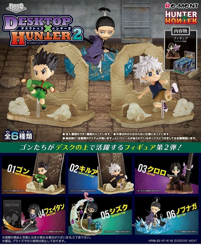 RE-MENT - Desq Hunter X Hunter Desktop Hunter Vol. 2 - 6 Pcs Box- Japan Figure Store - #1 Bring To You The Best Japanese Goods