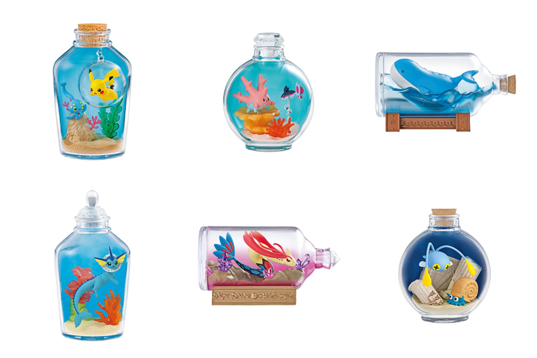 Re-Ment Pokemon Aqua Bottle Collection 6 Types 6 Pieces- Japan Figure Store - #1 Bring To You The Best Japanese Goods