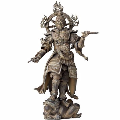 Revoltech Takeya Buddhist Statue Collection No.002ex Komokuten Wood Tone Figure- Japan Figure Store - #1 Bring To You The Best Japanese Goods