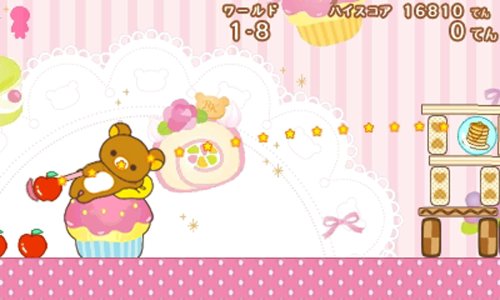 Rocket Company Neratte! Tobashite! Rilakkuma Guragura Sweets Tower 3Ds Used