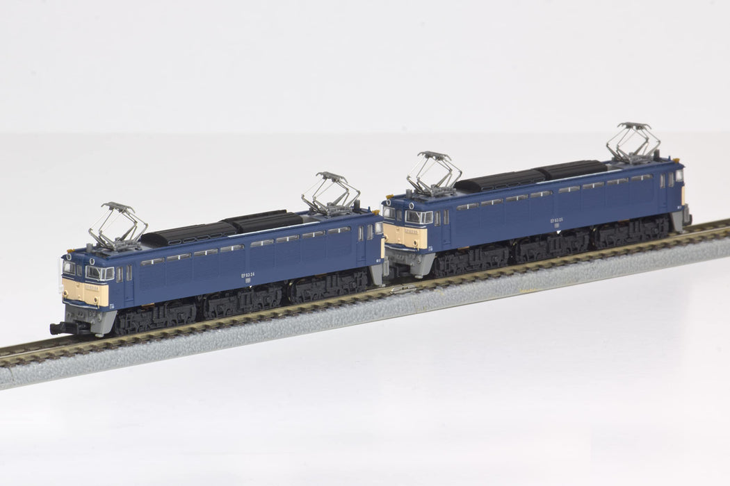 Rokuhan Z Gauge Ef63 Tertiary Type Japan Blue Double Set T038-3 Model Train Loco- Japan Figure Store - #1 Bring To You The Best Japanese Goods