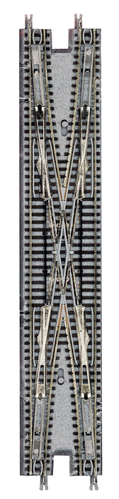 Rokuhan Z Gauge R078 Electric Double Track Crossing Point Brown- Japan Figure Store - #1 Bring To You The Best Japanese Goods
