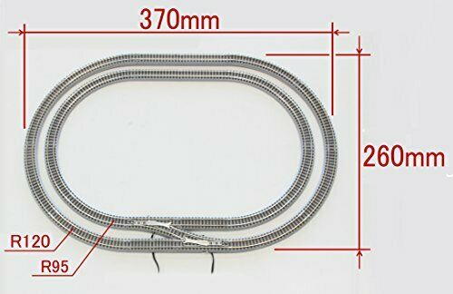 Rokuhan Z-gauge R079 Mini-curve Double Track Set- Japan Figure Store - #1 Bring To You The Best Japanese Goods