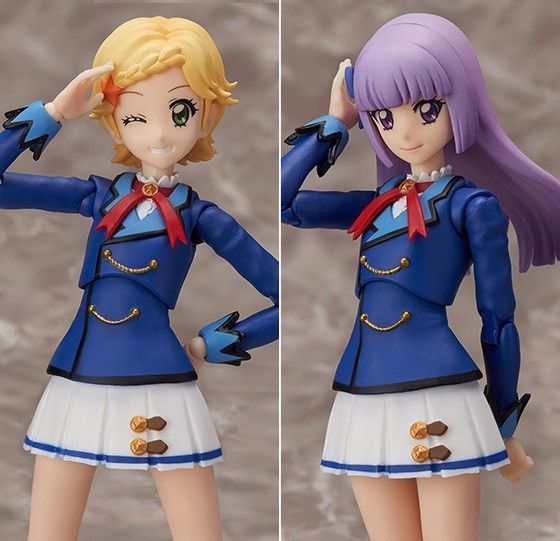 S.h.figuarts Aikatsu! Sumire Hikami & Hinaki Shinjo Winter Uniform Ver Bandai - Japan Figure