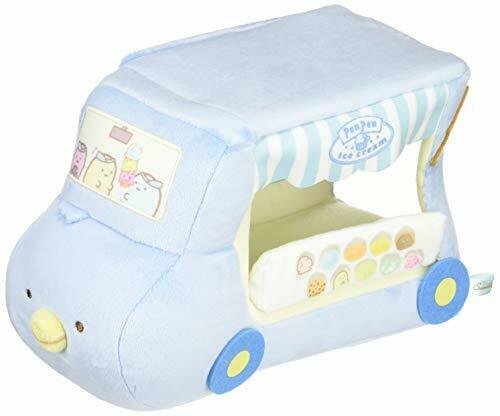San-x Sumikko Gurashi Ice Cream Blue Wagon Stuffed Plush Doll Soft Toy Car - Japan Figure